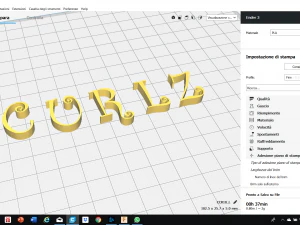 curlz font uppercase and lowercase 3d letters stl file 3D Print Model