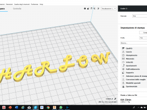 harlow font uppercase and lowercase 3d letters stl file 3D 打印模型