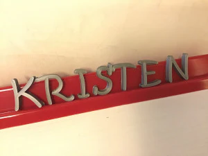 kristen font uppercase and lowercase 3d letters stl file 3D Print Model