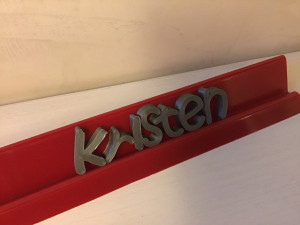 kristen font uppercase and lowercase 3d letters stl file 3D Print Model