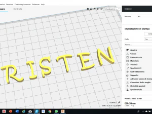 kristen font uppercase and lowercase 3d letters stl file 3D Print Model
