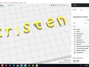 kristen font uppercase and lowercase 3d letters stl file 3D Print Model