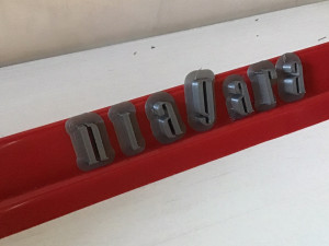 niagara font uppercase and lowercase 3d letters stl file 3D Print Model