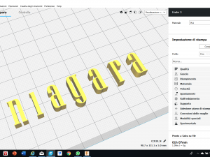 niagara font uppercase and lowercase 3d letters stl file 3D Print Model