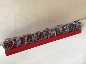 old english font uppercase and lowercase 3d letters stl file Modèles 3D en vedette