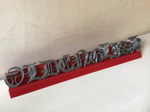 old english font uppercase and lowercase 3d letters stl file 3D Print Model
