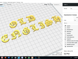old english font uppercase and lowercase 3d letters stl file Modèles 3D en vedette