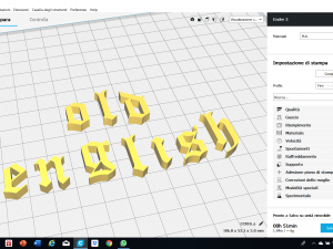 old english font uppercase and lowercase 3d letters stl file Modèles 3D en vedette