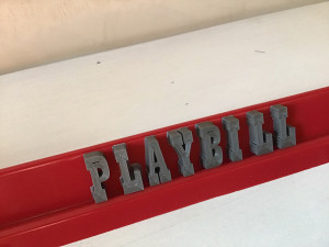playbill font uppercase and lowercase 3d letters stl file Modello di stampa 3D