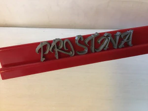 pristina font uppercase and lowercase 3d letters stl file 3D Print Model