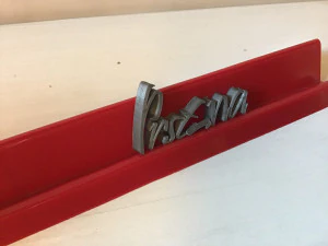 pristina font uppercase and lowercase 3d letters stl file 3D Print Model