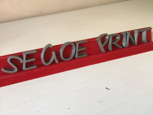 segoe print font uppercase and lowercase 3d letters stl file 3D Print Model