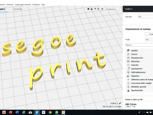 segoe print font uppercase and lowercase 3d letters stl file 3D Print Model