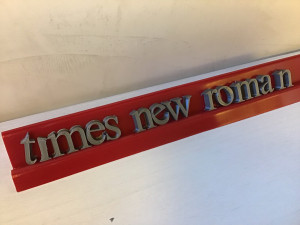 times new roman font uppercase and lowercase 3d letters stl file Model Cetak 3D
