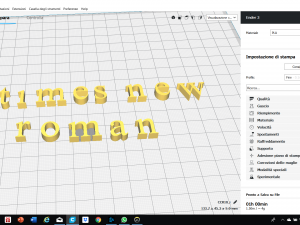 times new roman font uppercase and lowercase 3d letters stl file Model Cetak 3D