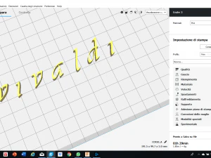 vivaldi font uppercase and lowercase 3d letters stl file 3D Print Model