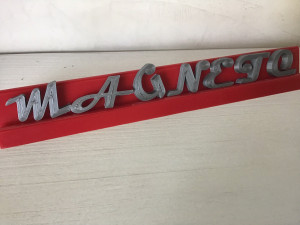 magneto font uppercase and lowercase 3d letters stl file Modello di stampa 3D