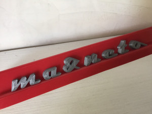 magneto font uppercase and lowercase 3d letters stl file Modello di stampa 3D