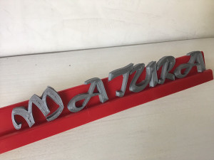 matura font uppercase and lowercase 3d letters stl file 3D Print Model