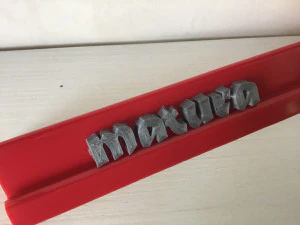 matura font uppercase and lowercase 3d letters stl file 3D Print Model