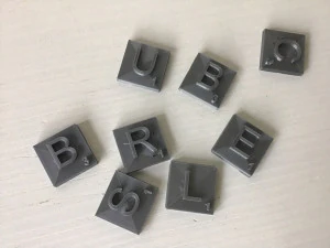 scrabble 3d letters for english version board game stl file 3D Print Model
