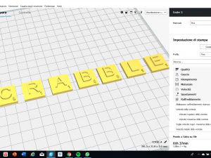 scrabble 3d letters for english version board game stl file 3D Print Model