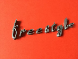 freestyle font uppercase and lowercase 3d letters stl file 3D Print Model