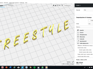 freestyle font uppercase and lowercase 3d letters stl file 3D Print Model