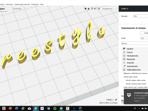 freestyle font uppercase and lowercase 3d letters stl file 3D Print Model