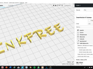 inkfree font uppercase and lowercase 3d letters stl file 3D Print Model