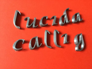 lucida calligraphy font uppercase and lowercase 3d letters stl file 3D-Druckmodell