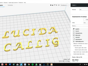 lucida calligraphy font uppercase and lowercase 3d letters stl file 3D Print Model