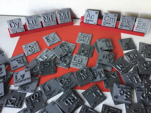 periodic table of elements blocks chemistry - 118 elements printable stl file 3D Print Model