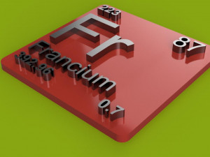 periodic table of elements blocks chemistry - 118 elements printable stl file 3D Print Model