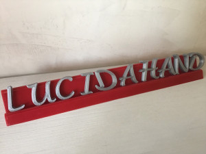 lucida handwriting font uppercase and lowercase 3d letters stl file 3D Print Model