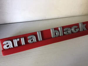 arialblack font uppercase and lowercase 3d letters stl file 3D 打印模型