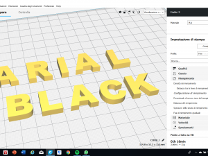 arialblack font uppercase and lowercase 3d letters stl file 3D 打印模型