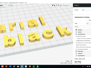 arialblack font uppercase and lowercase 3d letters stl file 3D 打印模型