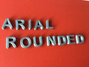 arial rounded font uppercase and lowercase 3d letters stl file 3D Print Model