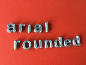arial rounded font uppercase and lowercase 3d letters stl file 3D Print Model