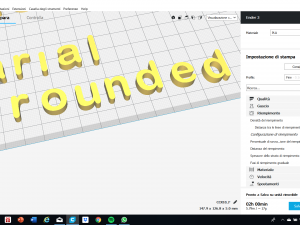 arial rounded font uppercase and lowercase 3d letters stl file 3D Print Model