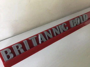 britannic bold font uppercase and lowercase 3d letters stl file 3D Print Model