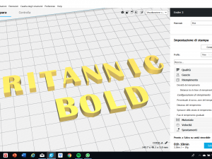 britannic bold font uppercase and lowercase 3d letters stl file 3D-printmodel
