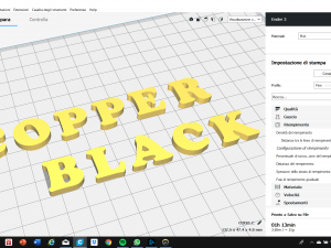 copper black font uppercase and lowercase 3d letters stl file 3D Принт Модель