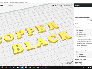 copper black font uppercase and lowercase 3d letters stl file 3D Print Model