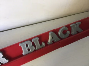 copper black font uppercase and lowercase 3d letters stl file 3D Print Model