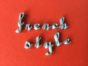 french style font uppercase and lowercase 3d letters stl file 3D 프린트 모델