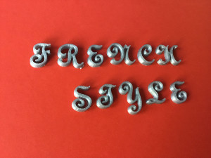french style font uppercase and lowercase 3d letters stl file 3D 프린트 모델