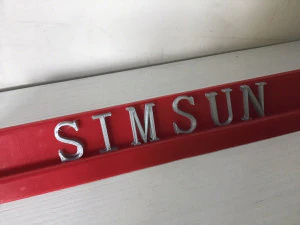 simsun font uppercase and lowercase 3d letters stl file 3D Print Model