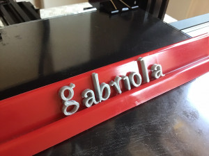 gabriola font uppercase and lowercase 3d letters stl file 3D Print Model